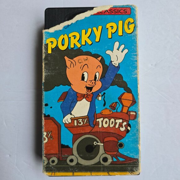 Porky Pig Cartoon Classics VHS - Porkys Railroad Notes To You Pigs In A Polka - - Picture 12 of 16